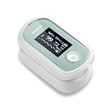 pulse Oximeter with Respiration, Fingertip Blood oxygen saturation with Pulse rate Monitor, Finger Pulse Ox SpO2 PR PI, Portable for Home & Sports