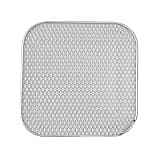 Metal Air Fryers Grill Rack Square Air Fryers Grill Pan Cooking Mats For Enhanced Air Circulation Easy To Install(Stainless steel 1pcs)