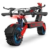 Electric Scooter, 1500W Adults Electric Scooter, 34mph, 52V/20ah Battery Scooter with 43 Mile Long Range, NFC Smart Unlock & Dual Disc Brakes, 11” Anti-Slip Off Road Electric Scooters (Red)