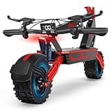 Electric Scooter, 1500W Adults Electric Scooter, 34mph, 52V/20ah Battery Scooter with 43 Mile Long Range, NFC Smart Unlock & Dual Disc Brakes, 11” Anti-Slip Off Road Electric Scooters (Red)