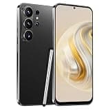 TalkCeLL 4G Smartphone Unlocked, 6.6" Incell HD Display, 4GB RAM+32GB ROM (Expandable to 256GB), 5000mAh Battery, 13MP+16MP Dual Camera, Android 12, Face Unlock,OTG,GPS (Black)