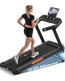 Heavy Duty Treadmill with 20% Auto Incline for Home Gym, 4.0HP Quiet Brushless Running Machine 400 LBS Weight Capacity, 55"x18" Extra Wide Belt & 9.5 MPH Max Speed