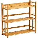 Vyntyra Book Shelf,Open Storage Shelf,Display Shelf,Narrow Bookcase for Small Space,for Living Room, Study, Office(Natural Wood Color,3-85)