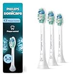 Philips Sonicare C2 Plaque Control - Genuine Replacement Electric Toothbrush Heads, White, 3 Pack, HX9023/65