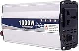 600W/1000W Power Inverter Pure Sine Wave DC 12V/24V/48V/60V to AC 110v 110V Car Converter with Socket and USB Port for, Caravan, Boat, Camping, Travel (48v 1000W)