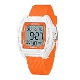 MASTOP Digital Watch for Women and Men, Sport Watch with Stopwatch Timer Alarm, 12/24H, 50M Water Resistant, Multicolor Backlight (Orange)