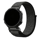 FVBBVCKAA Nylon Loop Watchband Fit For Garmin Forerunner 735XT Wristband Watch Band For Forerunner 735 220 230 235 620 630 Bracelet Strap(Black)