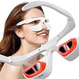 Under Eye Red Light Therapy Device, Red Light 630±10nm Therapy Glasses for Eyes, Red Light Eye Mask for The Treatment of Eye Bags,Dark Circles,Puffiness periorbital for Treating (Off-White)