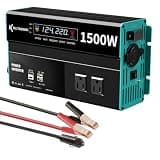 Modified Inverter 500W 800W 1000W 1500W 2000W 3000W 12VDC to 120V AC with 2 USB Port,PD 22W QC 18W Fast Charging(1500W)