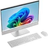 Dell 24 All-in-One Desktop Touchscreen Computer 2026, Intel Core Ultra 7 355, 23.8" Anti-Glare FHD, 16 GB RAM 5600MT/s, 1 TB SSD, Copilot+ PC, Wi-Fi 7, Bluetooth 6.0, RJ45, Windows 11 Pro, DEC24260