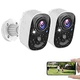 Vicohome Security Cameras Wireless Outdoor, 2K Battery Powered WiFi Cameras for Home Security with AI Motion Detection, Spotlight Color Night Vision, IP66 Weatherproof 2-Way Talk Siren Alarm, 2 Pack