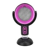 TOPINCN Desktop Range Hood 2 Speed with Removable Filter, USB Powered Portable Kitchen Exhaust Fan for Apartment Dormitory RV Camping Indoor Barbecue (Black Violet)