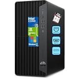HP ProDesk 600 Microtower Business Desktop Computer, 8GB DDR4 RAM, 256GB PCIe SSD, Intel 6-Core i5-10400F, GeForce GT 610 2GB, WiFi Adapter, RJ45, HDMI, DVI-I Port, VGA, Type-C, Windows 11 Pro