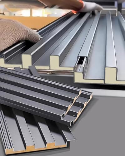 Elitix Aluminum Roof Panels Insulated Sheets, Corrugated Pergola Roofing Windproof Board for Balcony Cover, Waterproof Metal Roof Kit for Mobile Homes(3 pc,L 1250mm(49.2"))