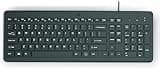 HP 150 Wired Keyboard - Full-Sized, Keyboard with Numeric Keypad - Silent-Touch Chiclet Keyboard - Ergonomic, Comfortable Design - USB Plug-and-Play Connectivity, LED Indicators (664R5AA, Black)