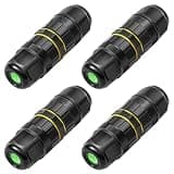 Relaxweex 4 Pcs M16-2pin Ip68 Outdoor Waterproof Junction Box Electrical Cable Connector, Easy to Install, M16 for 3.5-10mm Wire Range(ac 400v, 17.5a), 2 Way