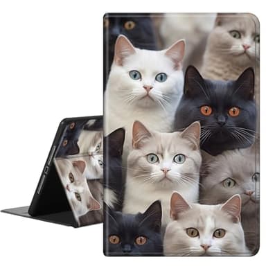 Case for 6" Kindle Paperwhite (10th Generation, 2018 Release),PU Leather Slim Standing Smart Cover Case with Auto Sleep/Wake for Kindle Paperwhite 4 (10th Gen 2018)-Cute Cat