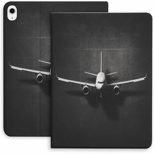 Airplane Top View Case for iPad 9/10/11th Gen,Mini 5/4/3/2/1(7.9in) Mini 6(8.3in) Mini 7(8.3in),Air 4/5/6/7,Pro 11in(2021/2022/2024) Auto Wake