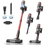 TRDIOL Cordless Vacuum Cleaner, 560W/48KPa/70Mins Vacuum Cleaners for Home,Self-Standing Stick Vacuum with Smart Touch Screen,Rechargeable Lightweight Vacuum for Pet Hair,Carpets, Hard Floors
