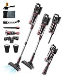 ASKGIFT 6-in-1 Vacuum Cleaner, 80,000 RPM Motor, 50-Minute Runtime, Tangle-Free Upright Vacuum for Carpets, Hard Floors, and High Surfaces – Powerful Deep Cleaning for the Entire Home