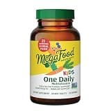 MegaFood Kids One Daily Multivitamin - Convenient Mini Multivitamin for Kids - with Zinc, Vitamins C, B & D - Vegetarian, Gluten Free, Non GMO - 60 Tablets, 60 Servings