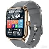 iBesi Smart Watches for Men Women with Alexa Built-in, Bluetooth Call, 1.85" HD Touchscreen, 120+ Sport Modes, IP68 Waterproof, 7-Day Battery, 24/7 Heart Rate & Sleep Monitor for Android iPhone
