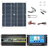 3000W/4000W 12V to 110V/220V Complete Inverter Solar Panel Kit 50A Controller + 50W12V Solar Panel Solars System Kit Home Grid System Solars Generator