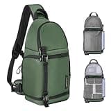 K&F CONCEPT Camera Sling Bag Crossbody Bag Camera Shoulder Backpack DSLR/SLR/Mirrorless Photography Bags Compatible with Canon/Nikon/Sony/Fuji/Gopro/DJI