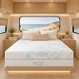 AYJOIR 10-Inch RV Latex Memory Foam Mattress, Short Queen Size Bed in a Box, Gel-Infused Foam Mattress, Breathable Memory Foam, Medium Firmness