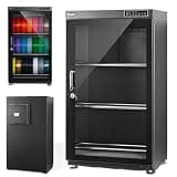 Intelligent Electronic Dry Cabinet, 3D Filament Dry Cabinet, 70L/100L Options, with LED Display, Energy Saving (<8W), for Cameras, Lenses, Stamps, Tea, 3D Filament (PLA/ABS/Nylon) 100L