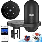 Wolmds WiFi Automatic Fish Feeder with 2.5K Camera, 2.4/5G Smart App Remote Contro & Vacation Timer, 0.2g Precision Aquatic Pet Feeder, 230ML Moisture-Proof Fish Food Dispenser for 10+ Gallon Tank