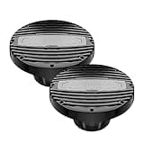 Hertz 8-inch Marine Coaxial Set with Grille and LED, Black, HMX8-LD-C