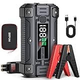 Car Jump Starter, 8000A Peak (Up to All Gas or 10.0L Diesel Engine, 50 Times) 12V Auto Booster Battery Charger Jump Box with Quick Charger Smart Jump Cables with LED Screen