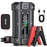 Car Jump Starter, 8000A Peak (Up to All Gas or 10.0L Diesel Engine, 50 Times) 12V Auto Booster Battery Charger Jump Box with Quick Charger Smart Jump Cables with LED Screen
