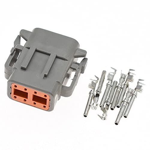 Artemisia 1-20 Sets 8 Pin Way DTM Deutsch Female Male Waterproof Connector Automotive Connectors Plug with Pins DTM04-8P DTM06-8S (Color : Female Set, Size : 5Sets)
