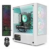 STGAubron Gaming PC Desktop Computer, Intel Core i7 up to 3.9G, Radeon RX 7600 8G, 16GB RAM, 512GB SSD, WiFi 6, BT 5.2, RGB Fan x 3, Windows 11 Home