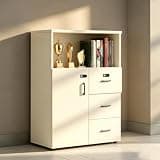 YCZYCZ Lateral File Cabinet with Lock, Metal Office Storage Cabinet, 2 Drawer Lateral File Cabinets for Home Office, A4 Letter Size, Heavy Duty Steel Filing Cabinet for Documents Storage