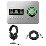 Universal Audio Apollo Solo USB Heritage Edition Desktop 2x4 Type-C Interface, Bundle with TAPH100 Monitor Headphones and 25' Value Series XLR Microphone Cable