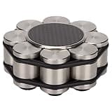 Disc Stabilizer Stainless Steel Record Weight Clamp for Turntable, 304 Food - Grade Steel + Carbon Fiber with Silicone Base, Reduces Vibration & Improves Sound