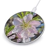 Peach Cherry Blossom Wireless Charger, Fast Charging Pad