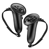 Silicone Controller Protective Case for STEAM VR Sleeve with Anti-Slip Wrist Strap (Black)