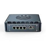 UDPTCP Micro Firewall Appliance, 4 i226-V 2.5Gbe LAN Ports, Fanless Mini PC Celeron J6412 Quad Core, DDR4 1*M.2 Support AES-NI Barebone Router PC VPN,HDMI DP USB3.0 NO RAM (DDR4) NO SSD(M.2 NvmE)