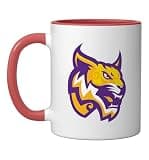 Washington High School of Information Technology Mascot Ceramic Mug, Red/White
