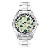 FodPand Analog Men Stainless Steel Band Watch Big Face Silver Wristwatch