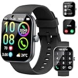 Jugeman Smart Watch for Men Women (Answer/Make Call), Fitness Watch with Heart Rate/Sleep Monitor/Pedometer/Calories-A06