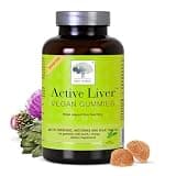 NEW NORDIC Active Liver Gummies, Milk Thistle, Artichoke & Turmeric Supplement, Natural Peach Mango Flavor, Sugar Free & Vegan, 60 Count (Pack of 1)