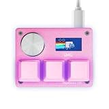 SAYODEVICE O3C Rapid Trigger Hall Effect Keyboard Suitable for OSU and Geometry DashRhythm Game Macro Keypad with Magnetic Linear Switches (Pink, Outemu Peach V2)