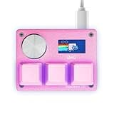 SAYODEVICE O3C Rapid Trigger Hall Effect Keyboard Suitable for OSU and Geometry DashRhythm Game Macro Keypad with Magnetic Linear Switches (Pink, Outemu Peach V2)