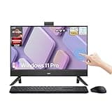Dell Inspiron 24 All in One Desktop Computer - w/Wireless Keyboard & Mouse, 23.8" FHD Touchscreen Display, AMD Ryzen 5 7530U(12-Thread), Win 11 Pro, Wi-Fi 6, Copilot, (32GB RAM | 2TB SSD)