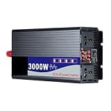 EHSOLZXBE Pure Sine Wave Inverter DC 12V 24V 48V 60V 72V to AC 110V 220V 3000W 4000W 5000W Power Solar Car Inverters Doule Digital Display(Peak Power 3000W,60V,240V(60Hz))